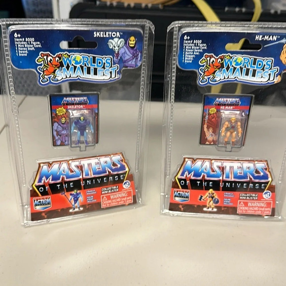 Worlds Smallest. Skeletor and He-Man. Masters of the Universe. NIB - Picture 8 of 8